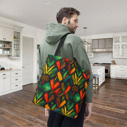 Kujichagulia Waves Canvas Tote Bag