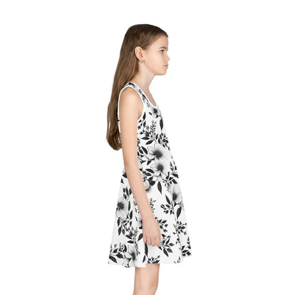 Garden Sketch Girls' Sleeveless Sundress