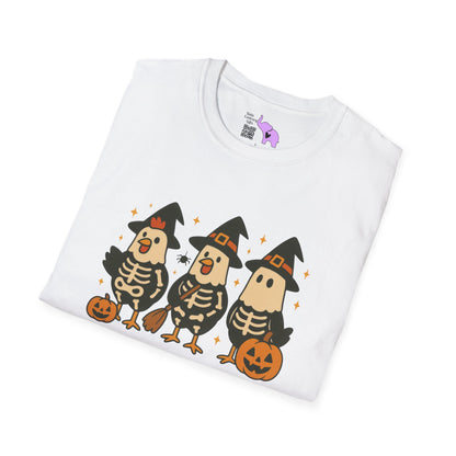 Chick or Treat (Skeleton Chicks) Adult T-shirt