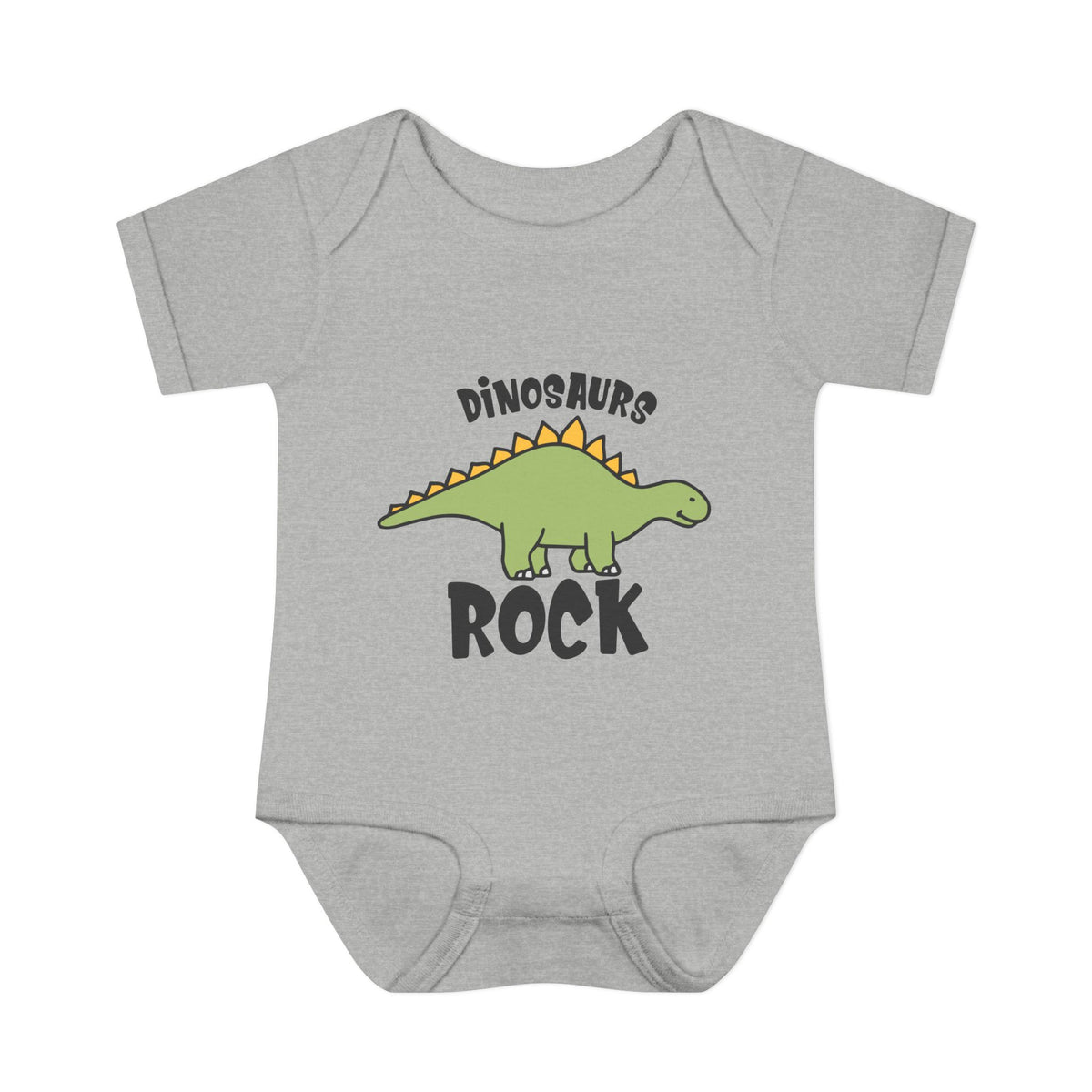 Dinosaurs Rock Baby Rib Bodysuit