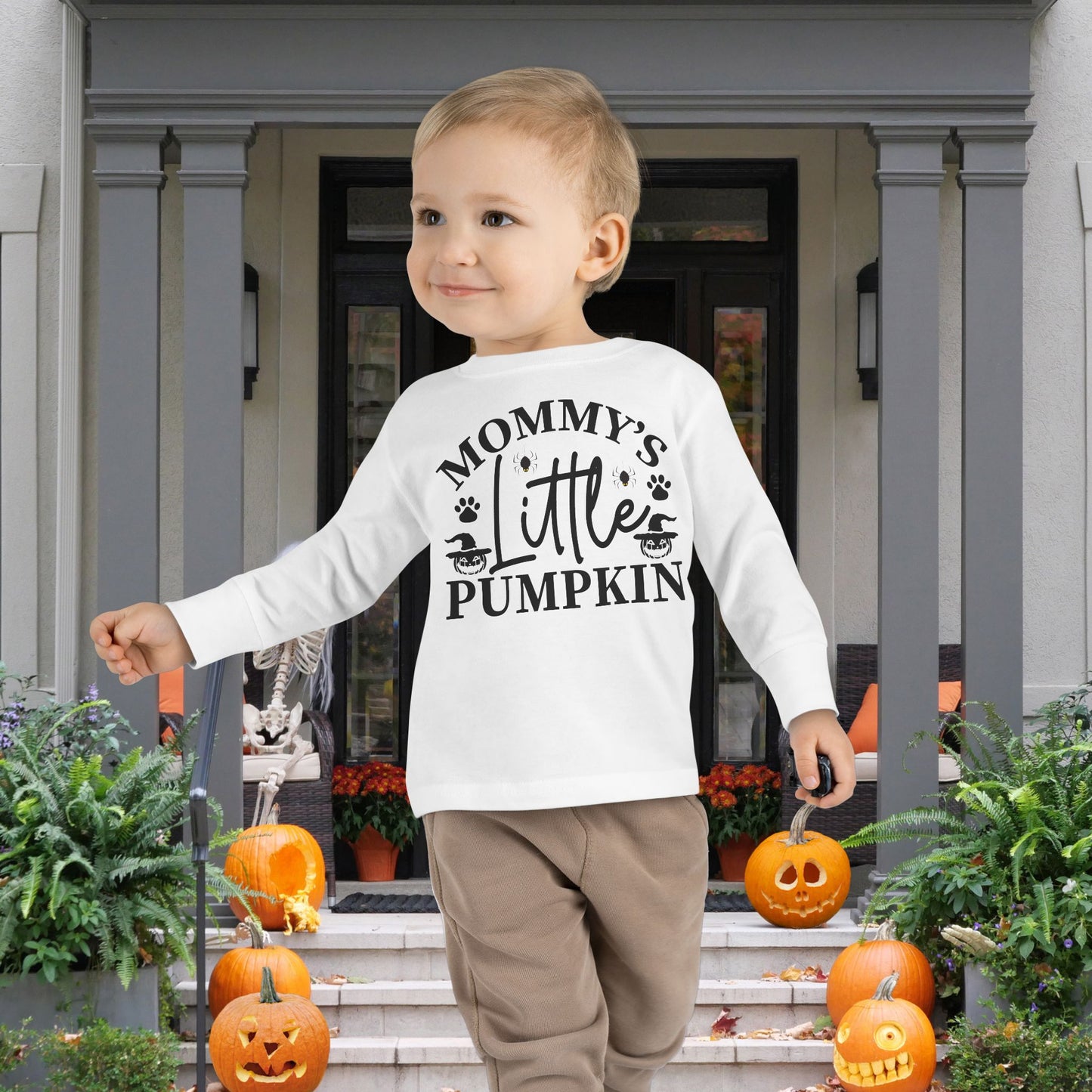 Mommy's Little Pumpkin Toddler Long Sleeve Tee