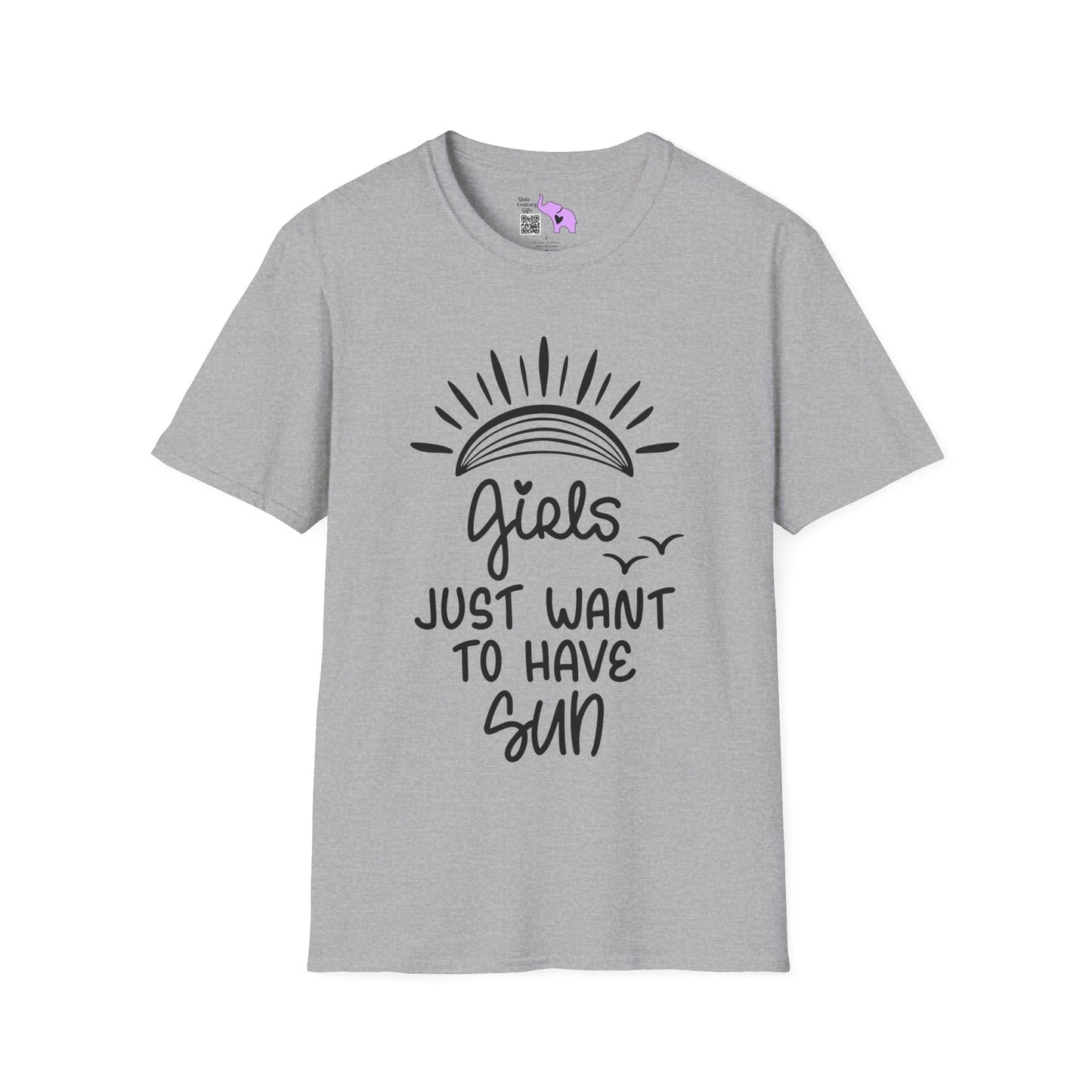 Girls Just Wanna Have Sun Adult T-shirt