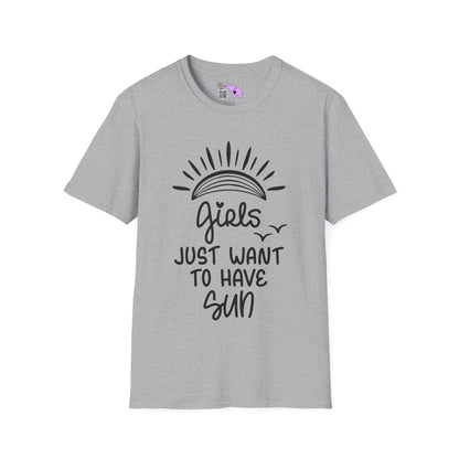 Girls Just Wanna Have Sun Adult T-shirt
