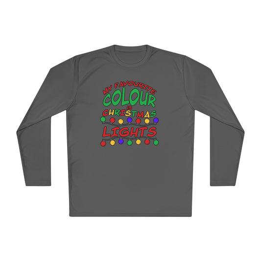 My Favourite Colour Is Christmas Lights Adult Long Sleeve Tee