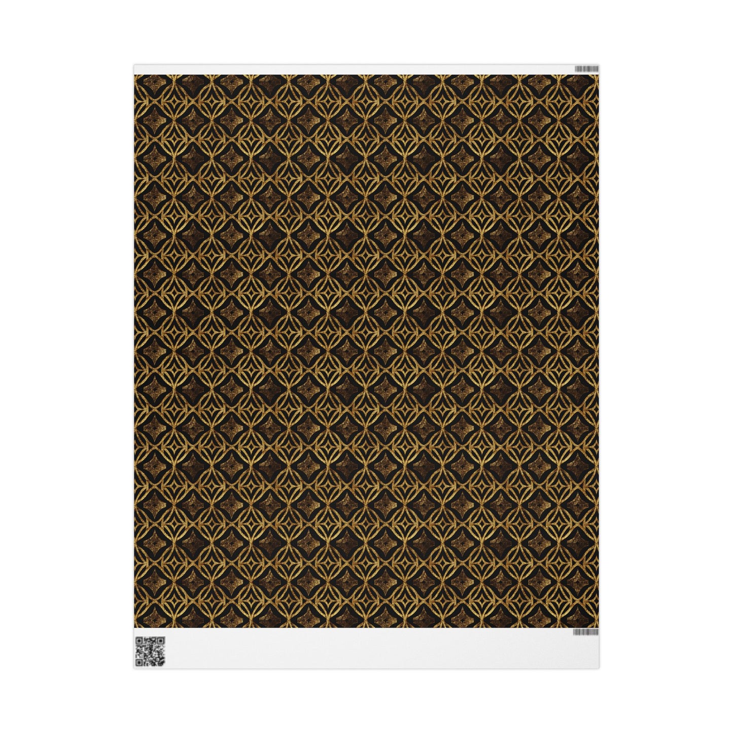 Golden Star Lattice Wrapping Paper