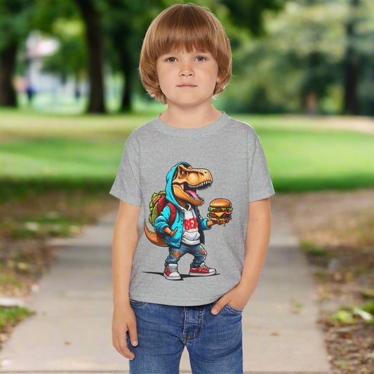 Dinosaur Hamburger Heavy Cotton™ Toddler T-shirt