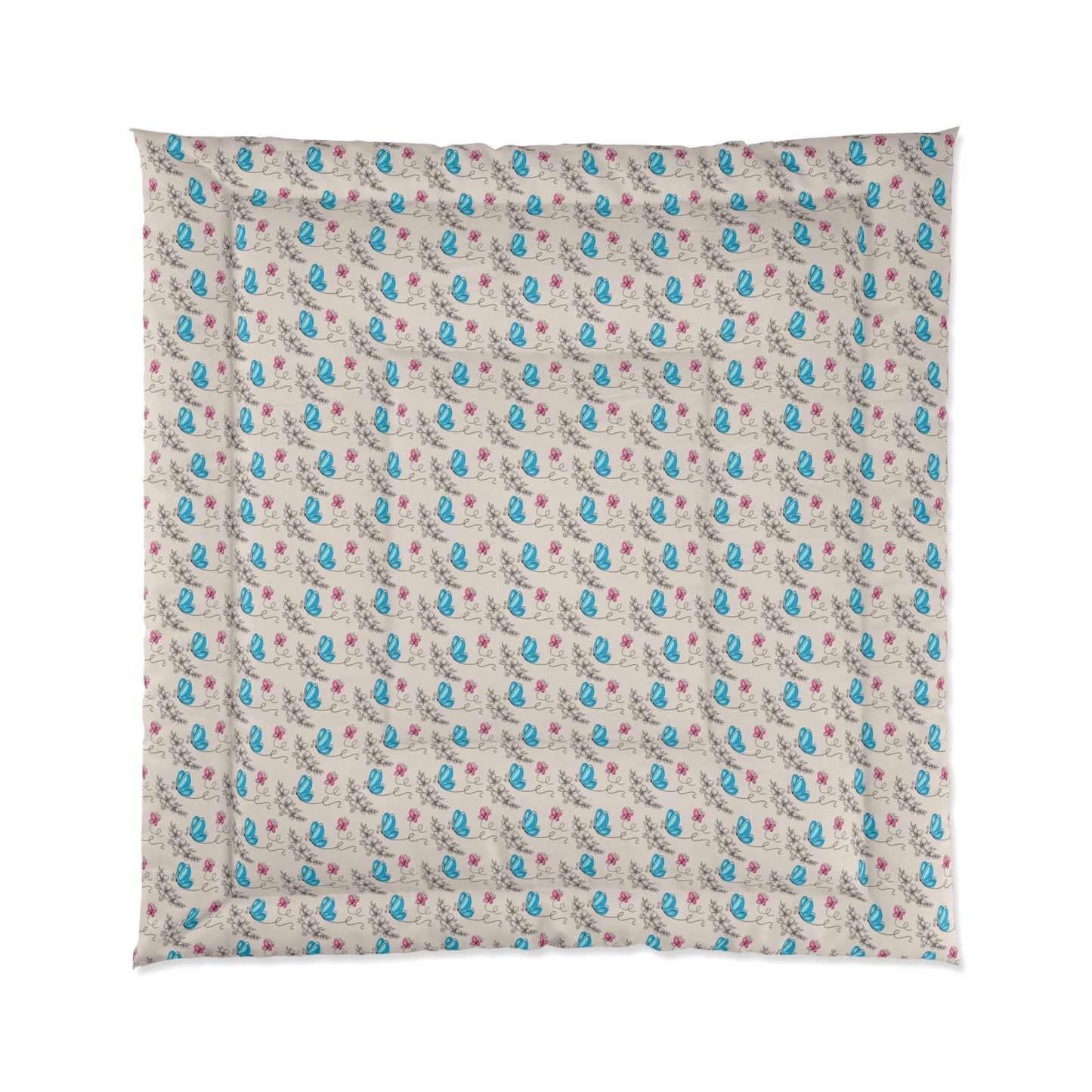 Butterfly Doodles Comforter