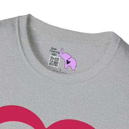 Heart Outline Adult T-shirt