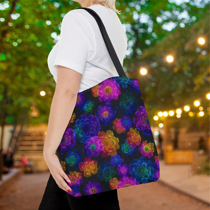 Luminous Carnations Canvas Tote Bag