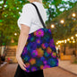 Luminous Carnations Canvas Tote Bag