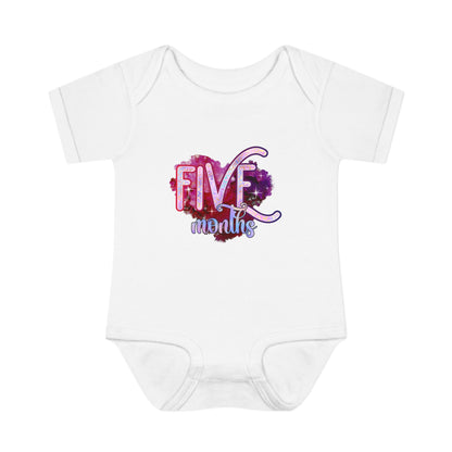 Stardust Baby Milestone Bodysuit-Five Months