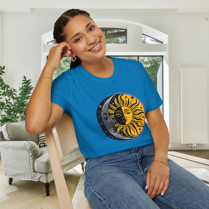 Sun Moon Stars Adult T-shirt