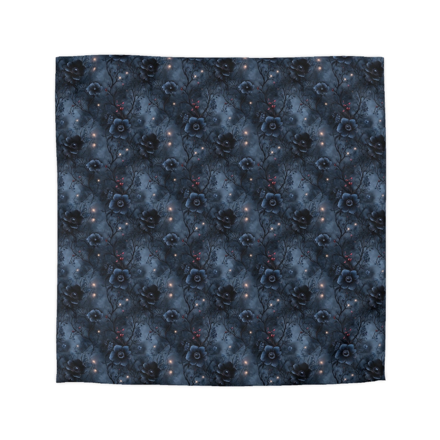 Black Roses & Vines Microfiber Duvet Cover