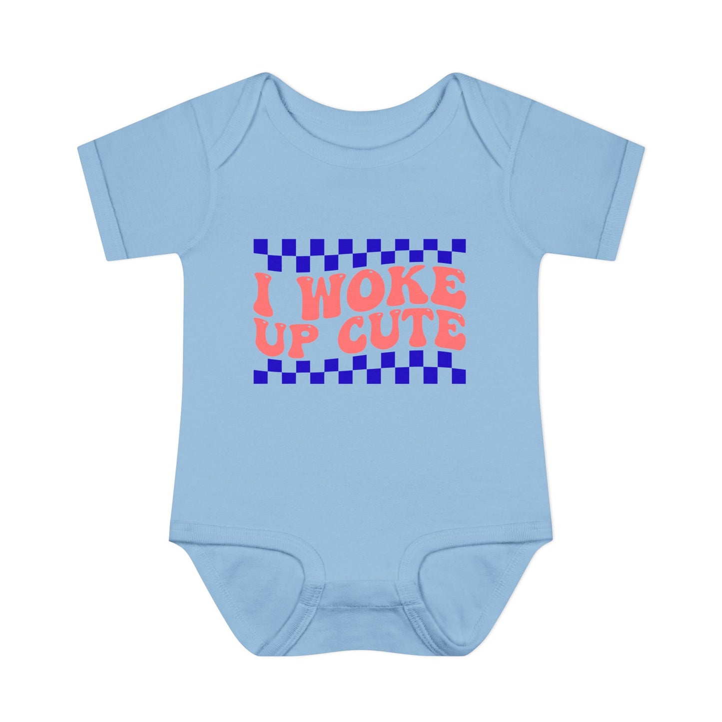 I Woke Up Cute Infant Baby Rib Bodysuit