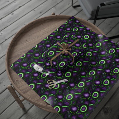 Amethyst & Lime Fracture Wrapping Paper