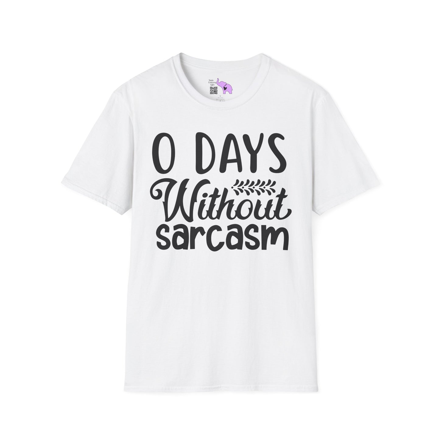 0 Days Without Sarcasm Adult T-shirt