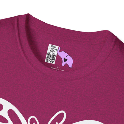 Butterfly Pink Support Ribbon Adult T-shirt