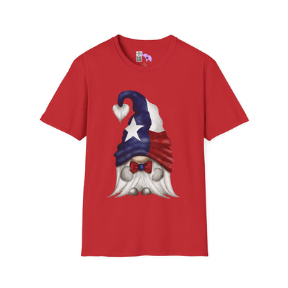 Texas Bowtie Gnome Adult T-shirt