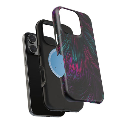 Pink Orchid Feathers MagSafe® Compatible Tough Case for iPhone
