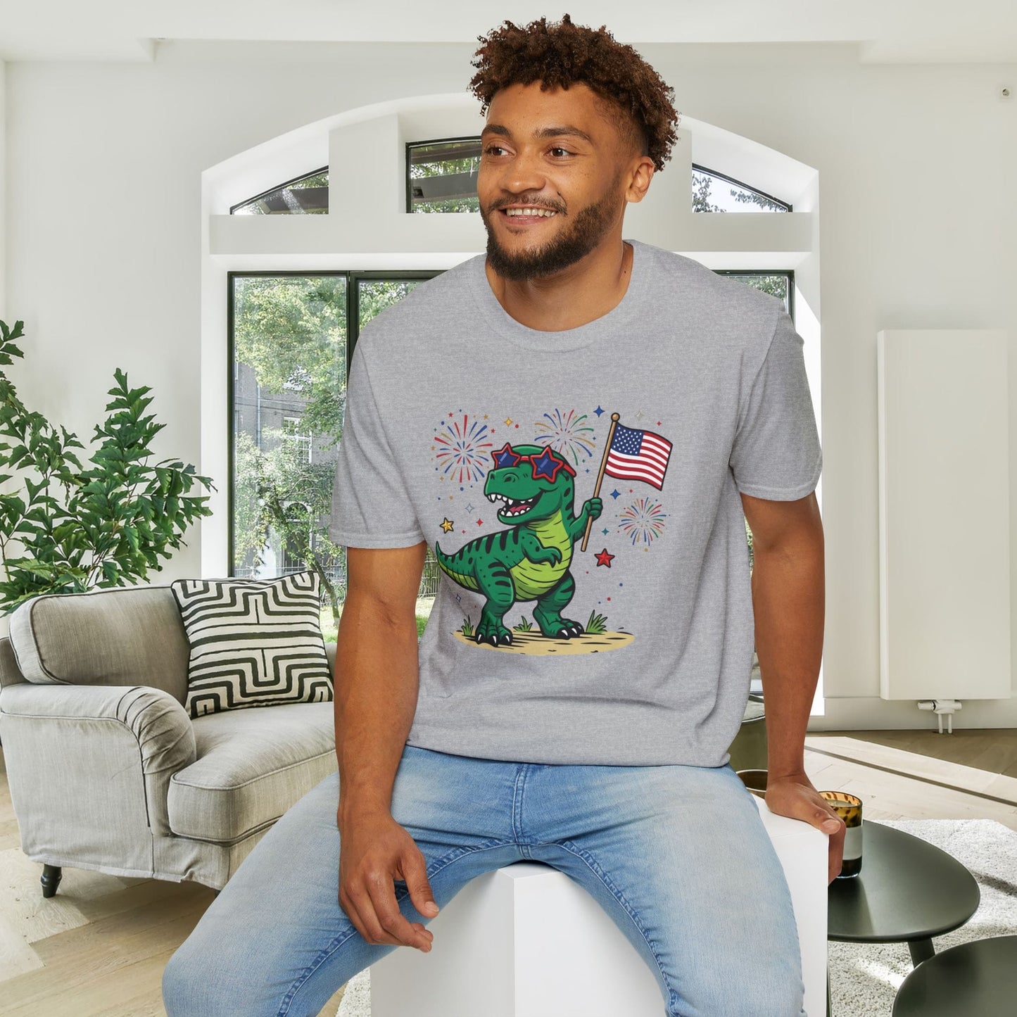 American Dinosaur Adult T-shirt