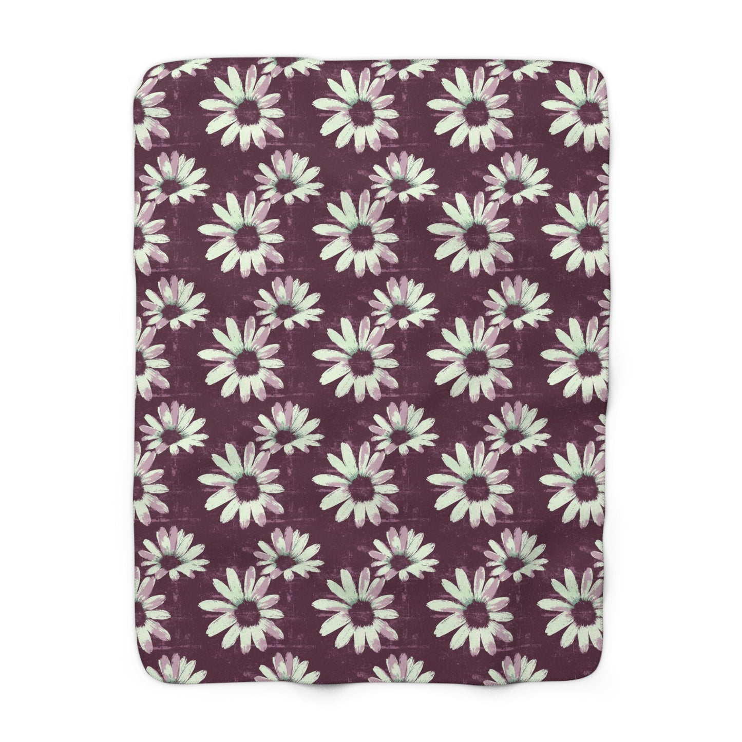 Purple Tide Petals Fleece Blanket