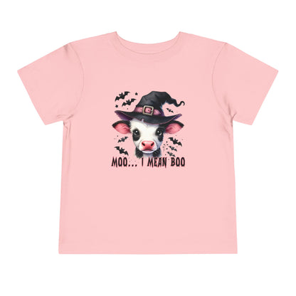 Moo I Mean Boo Toddler Tee