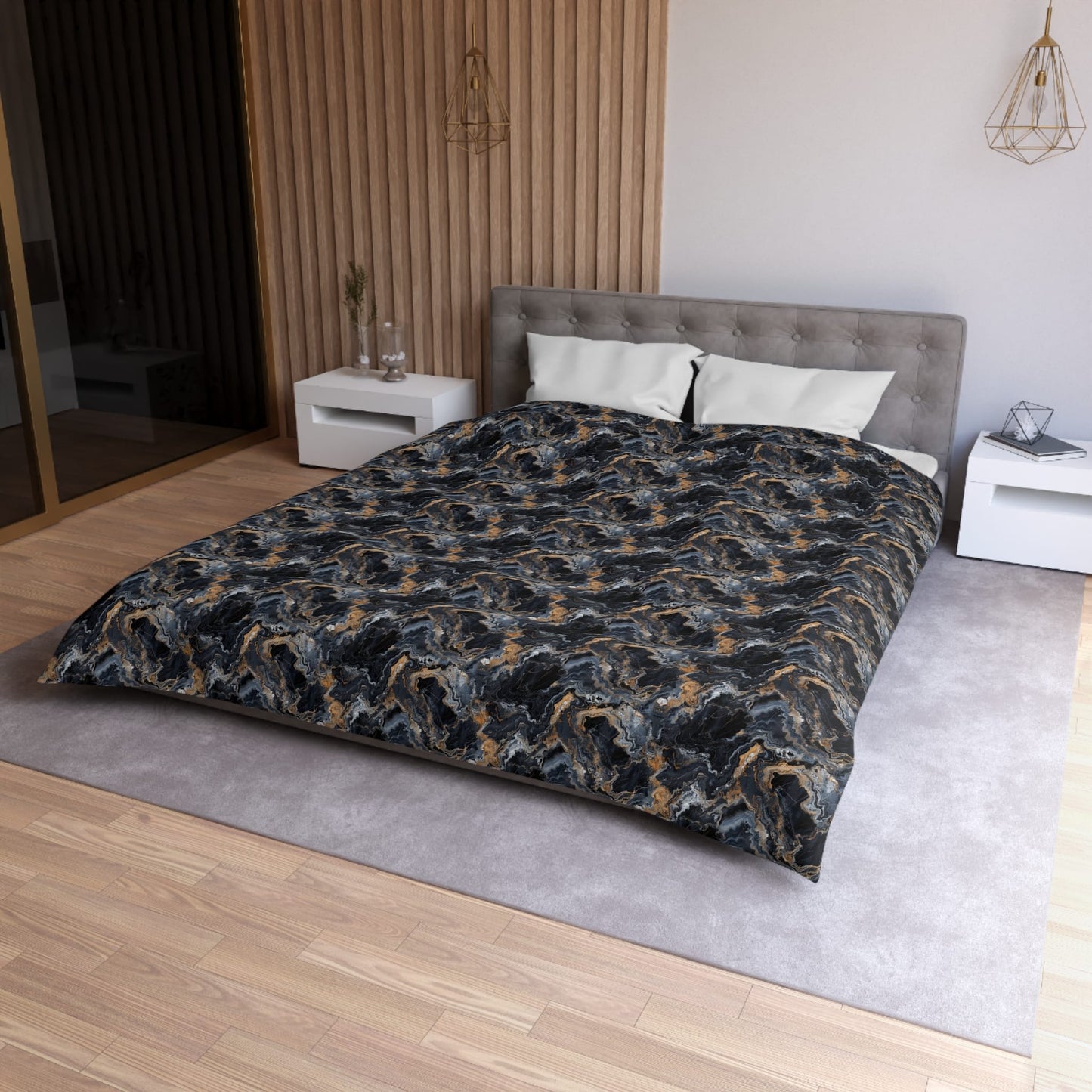 Moonspill Marble Microfiber Duvet Cover
