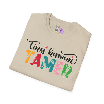 Tiny Human Tamer (Teacher) Adult T-shirt