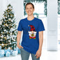 Deck the Halls Plaid Gnome Adult T-shirt