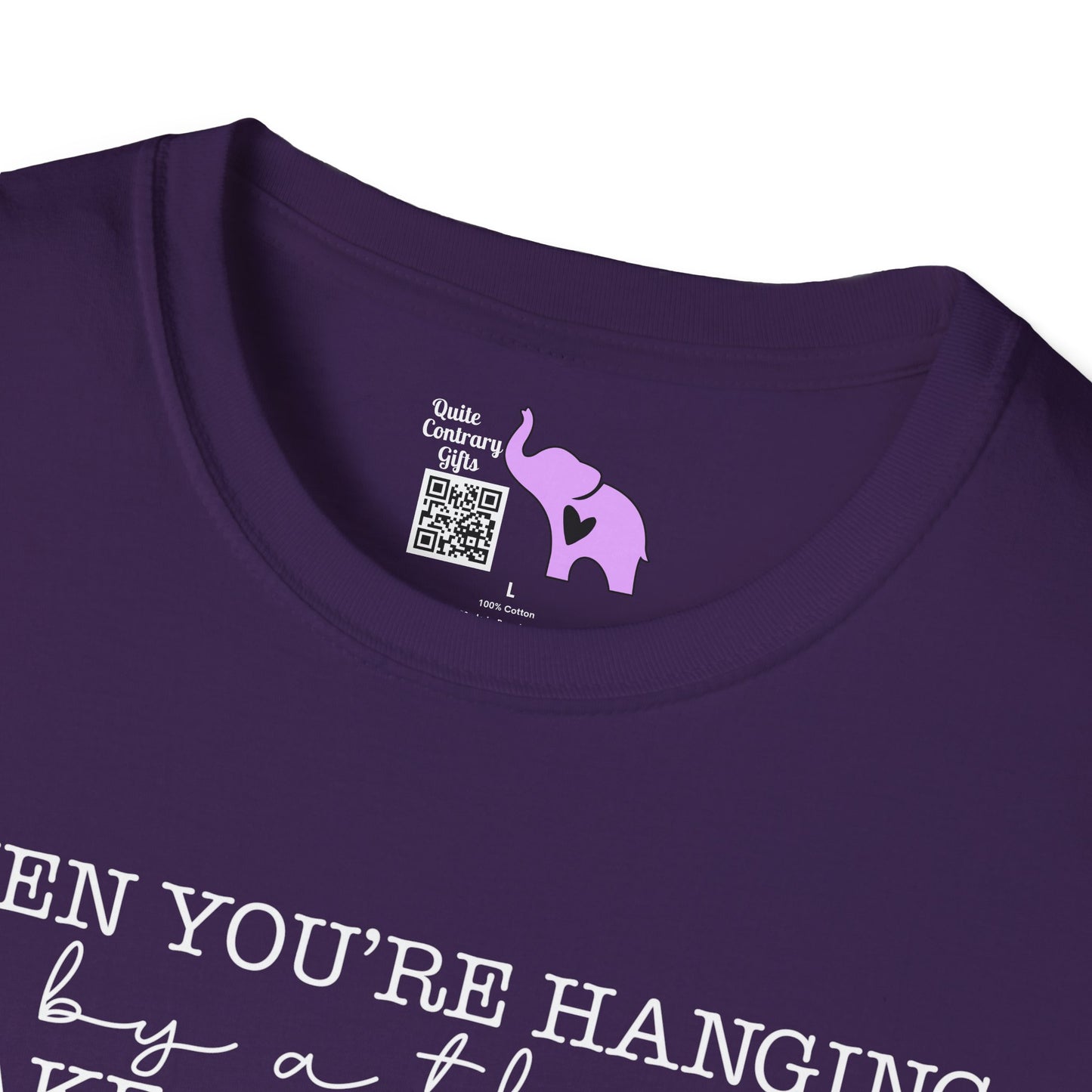 If You're Hanging On By A Thread, Make Sure It's The Hem Of His Garment (Simple) Adult T-shirt