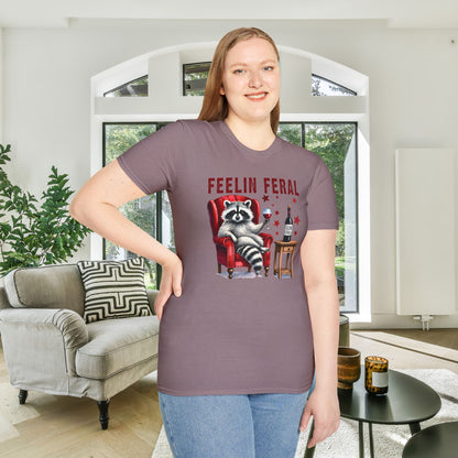 Feelin Feral (Wine) Adult T-shirt