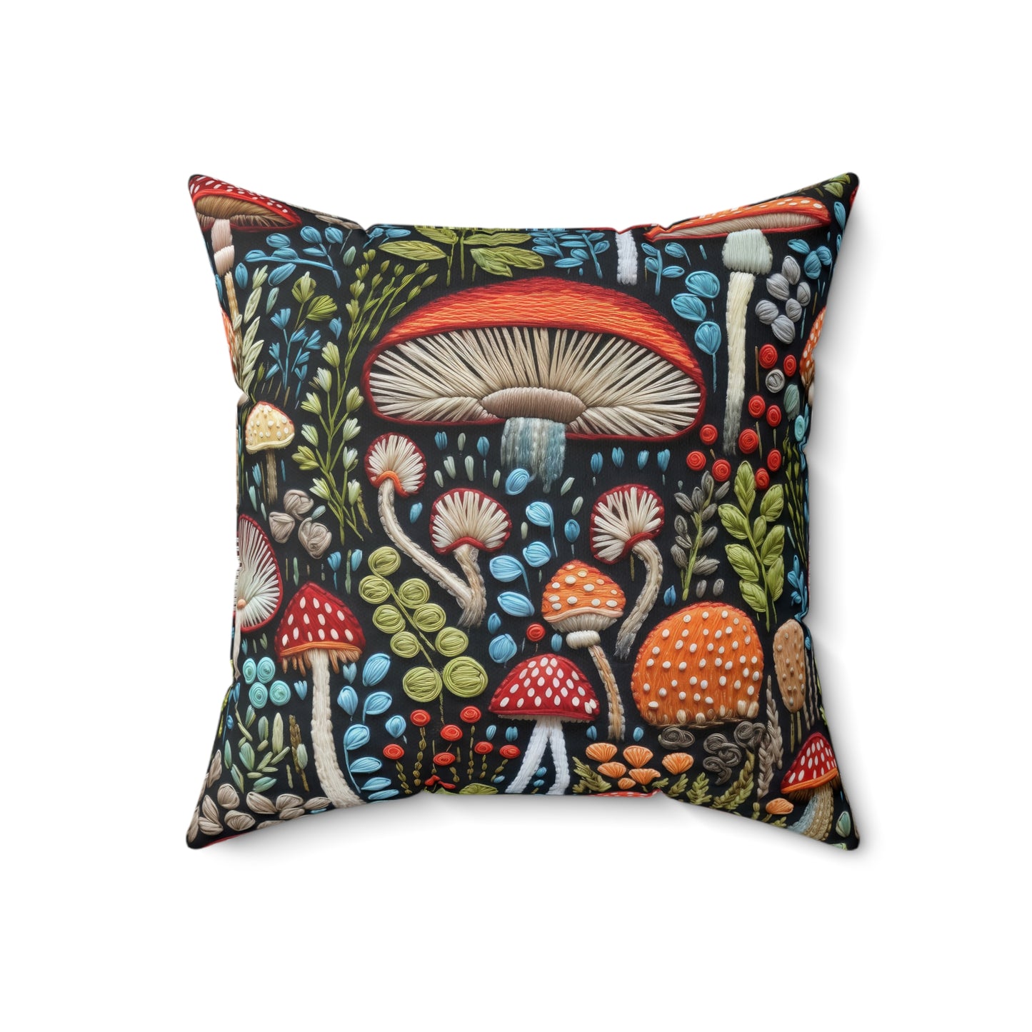 Shroom Bloom Throw Pillow