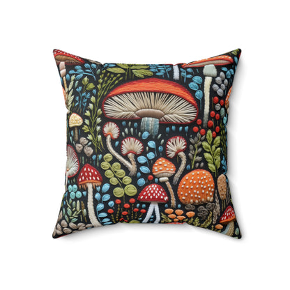 Shroom Bloom Throw Pillow