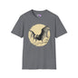 Bat Over Moon 2 Adult T-shirt