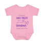I May Have Small Fingers But I Have My GRANDMA Wrapped around them Infant Baby Rib Bodysuit