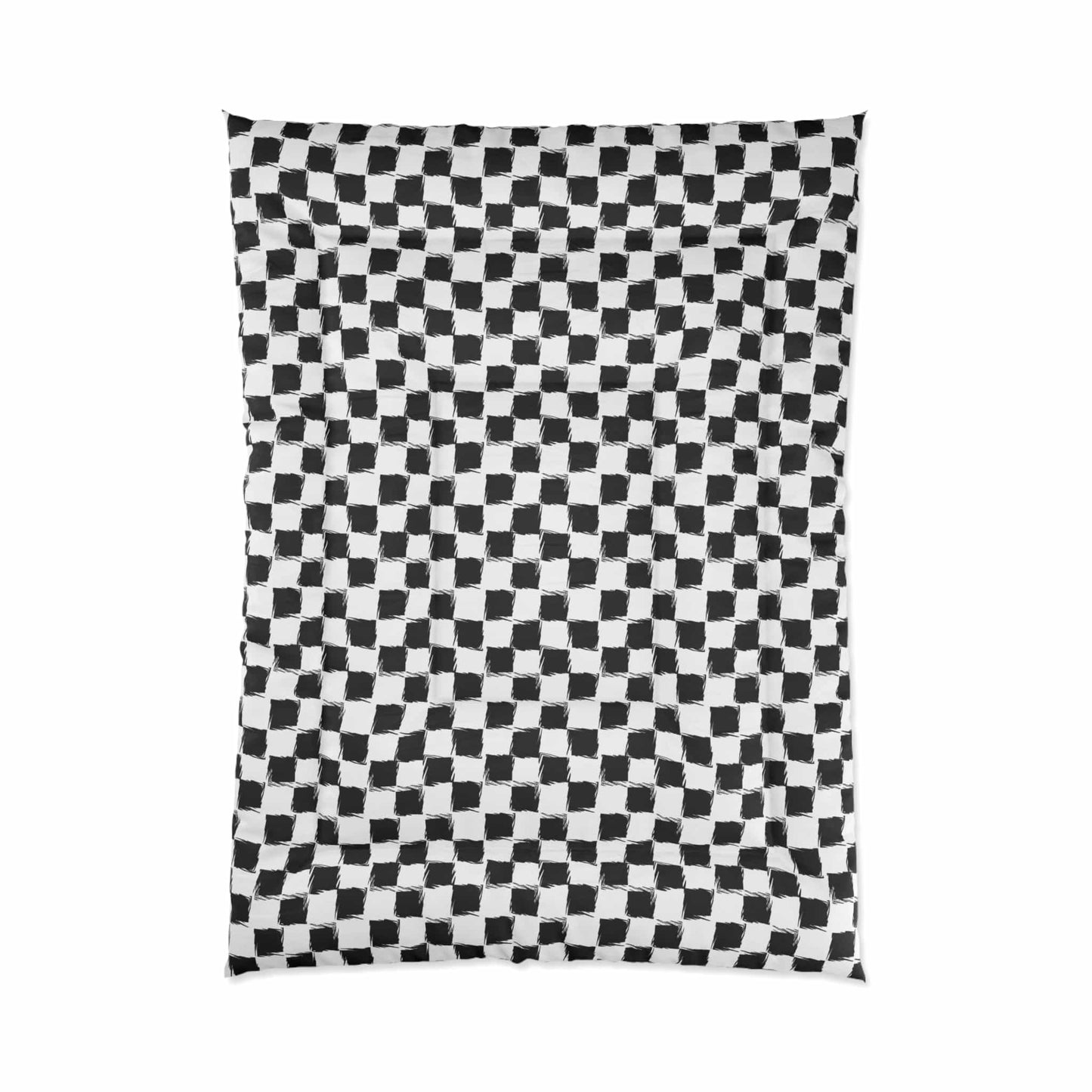 Distorted Check Comforter