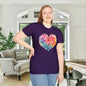Feathery Heart Adult T-shirt