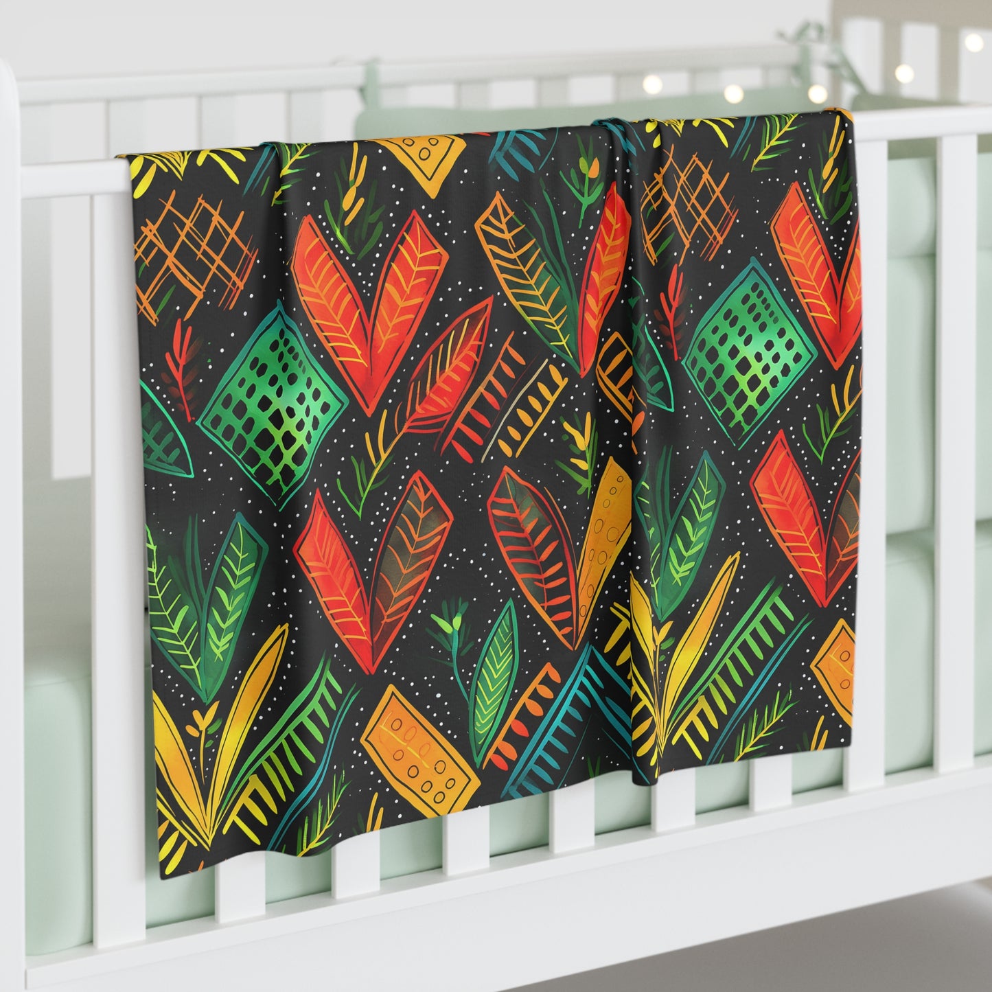 Kujichagulia Waves Swaddle Blanket