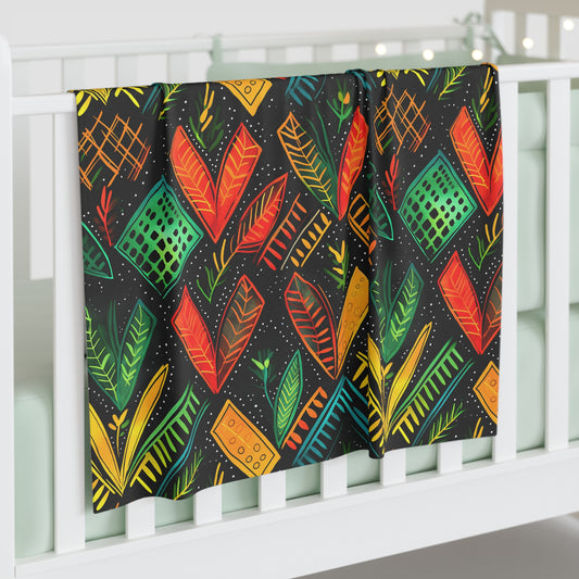 Kujichagulia Waves Swaddle Blanket