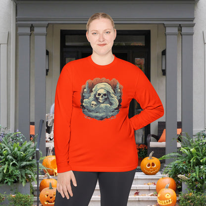 Creepy Ghost 4 Adult Long Sleeve Tee