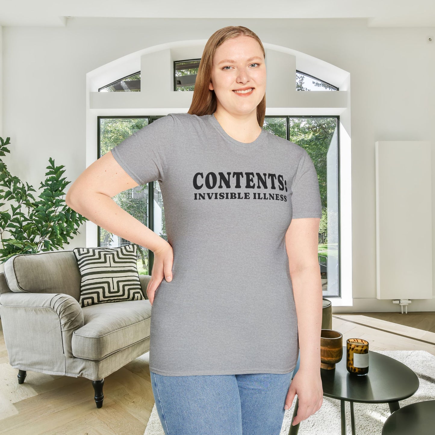 Contents: Invisible Illness Adult T-shirt