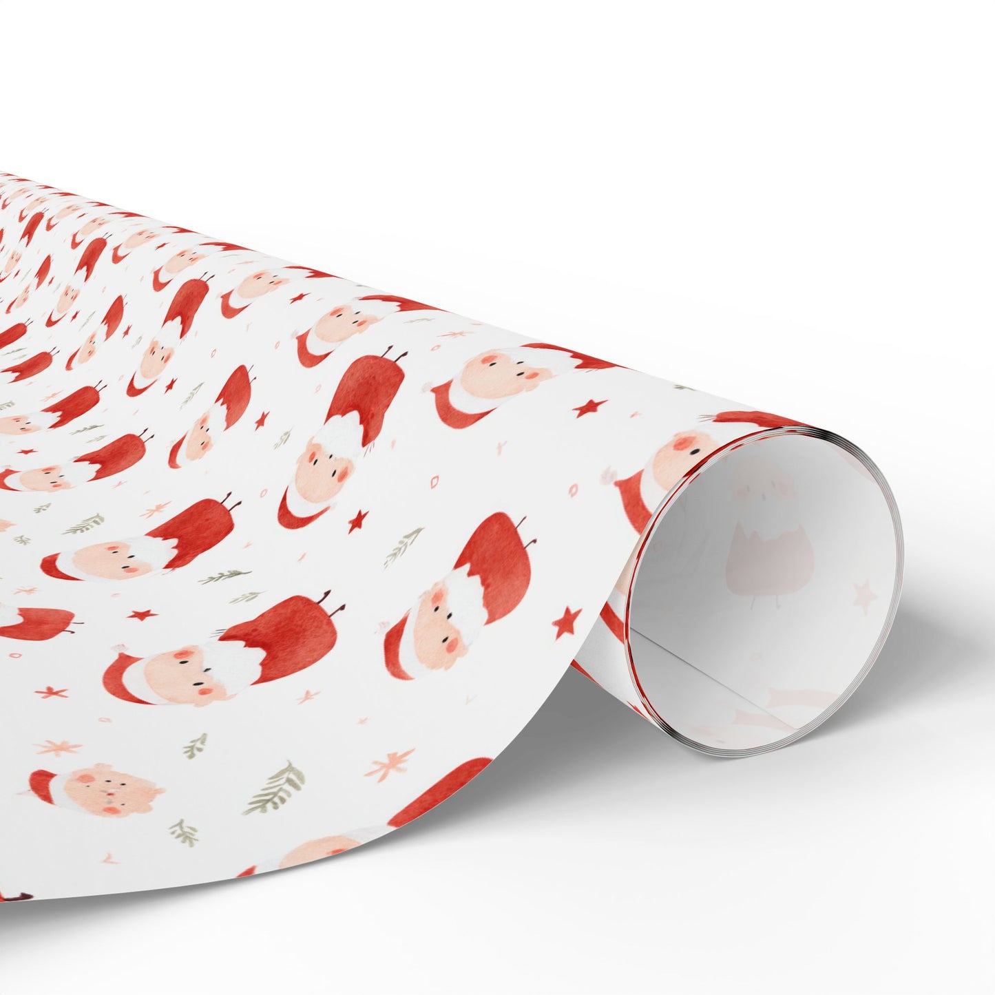 Holly Jolly Santas Wrapping Paper