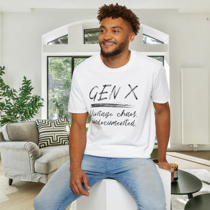 Gen X Vintage Chaos, Undocumented Adult T-shirt