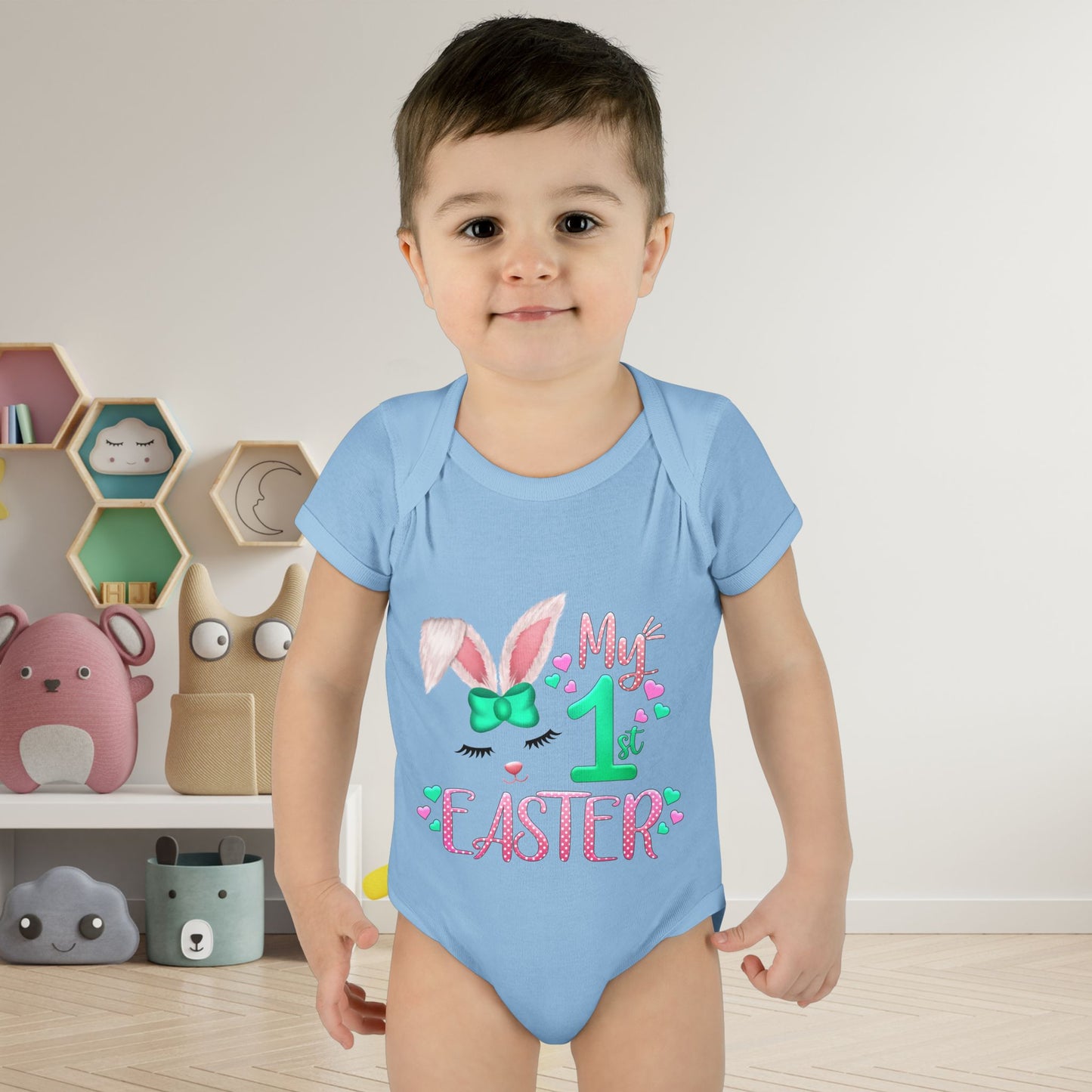 My First Easter Infant Baby Rib Bodysuit