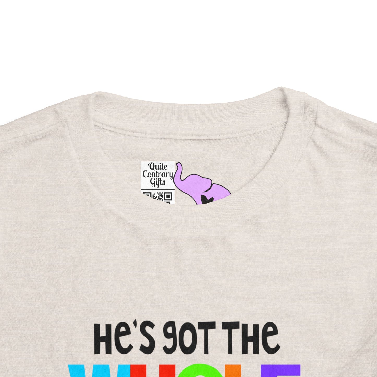 He's Got The Whole World in His Hands Toddler Tee