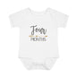 Golden Arrow Milestone Baby Bodysuit-Four Months