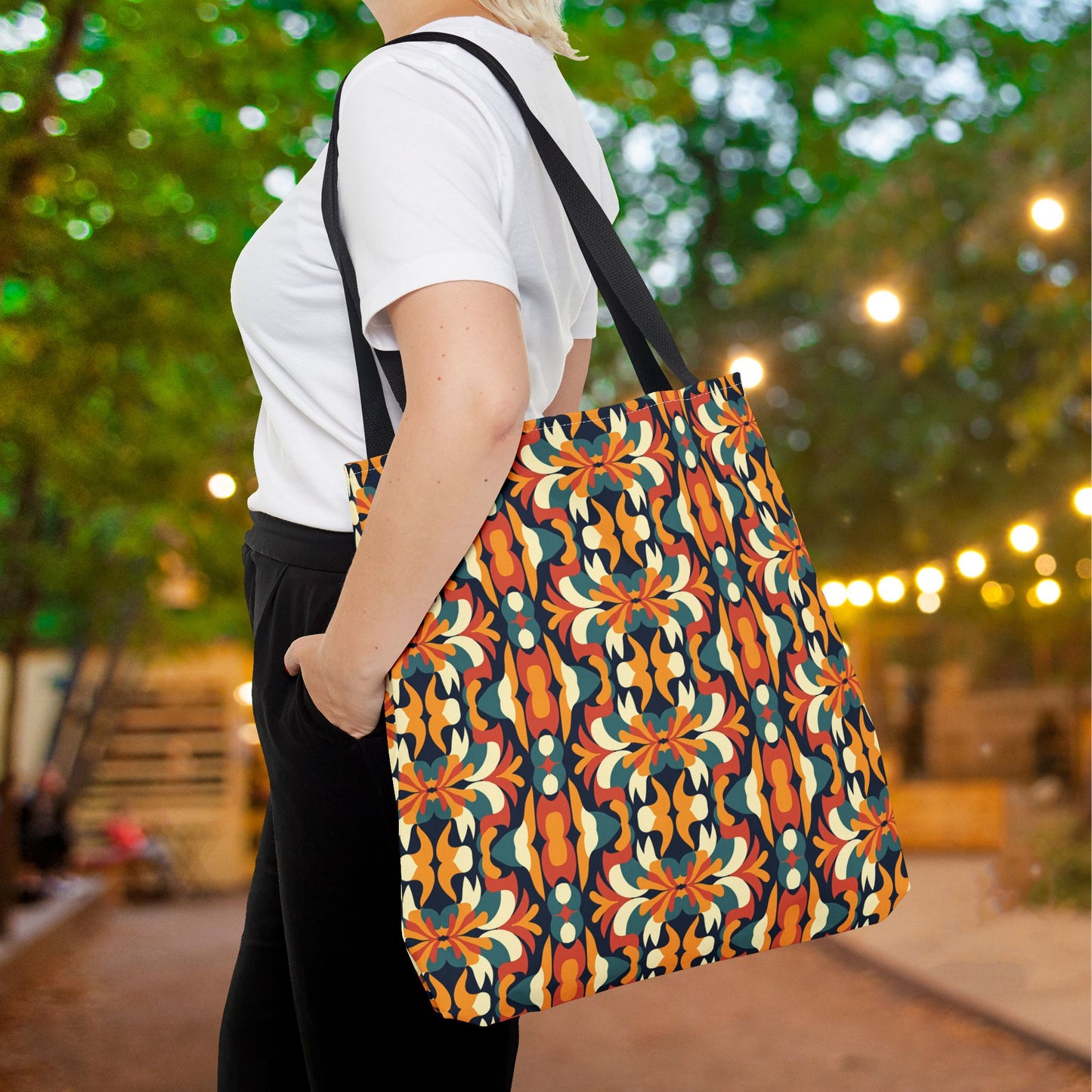 Autumn Kaleidoscope Canvas Tote Bag