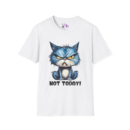 Not Today (Angry Cat) Adult T-shirt