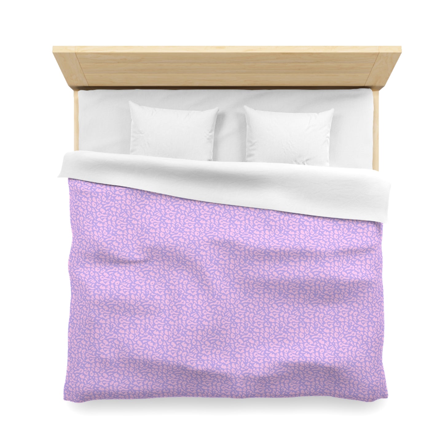 Cotton Candy Cheetah Microfiber Duvet Cover