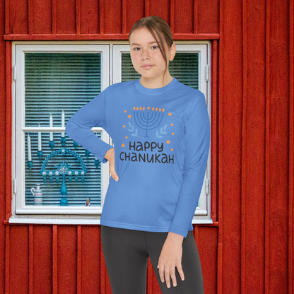 Happy Chanukah Youth Long Sleeve Tee
